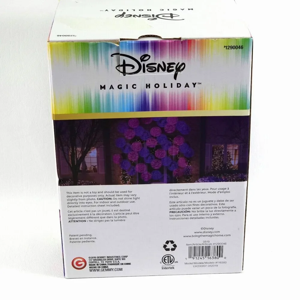 Disney Magic Holiday Princess Motion Mosaic Projection‎ Reflector LED Spotlight